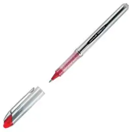 Tintenroller Uni-Ball Vision Elite UB-200 146721 0,4mm, Metallspitze, Wechselmine, mit Kappe, dokumentenecht, rot, Pack 12 Stk