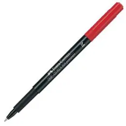 Folienschreiber Faber-Castell 152521 Multimark permanent M rot