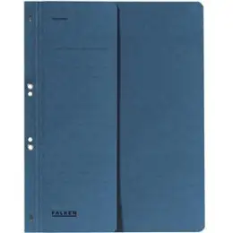 Ösenhefter Falken 80000524 A4, 1/2-VD, Manilakarton 250g, Amtsheftung, blau