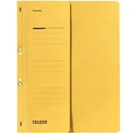 Ösenhefter Falken 80000532 A4, 1/2-VD, Manilakarton 250g, Amtsheftung, gelb