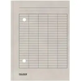 Umlaufmappe Falken 80001571 A4 grau mit Gitterdruck Manilakarton, Pack 100 Stk