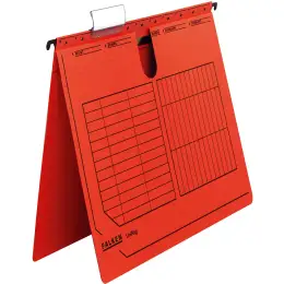 Hängehefter Falken 80002744 UniReg für A4, Kraftkarton 230g, kaufmännische Heftung, rot