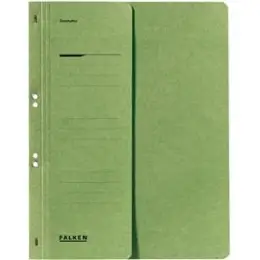 Ösenhefter Falken 80003858 A4, 1/2-VD, Manilakarton 250g, Amtsheftung, grün