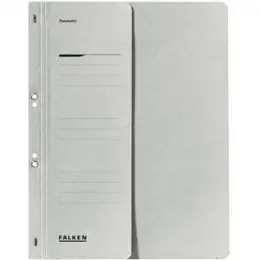 Ösenhefter Falken 80003866 A4, 1/2-VD, Manilakarton 250g, Amtsheftung, grau