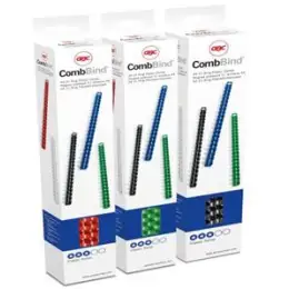 Plastikbinderücken GBC 4020635 Ø 6,0mm weiß, Pack 25 Stk