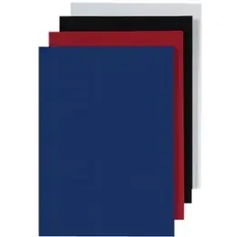 Kartondeckel GBC CE050030 A4 250g, Lederstruktur, für Plastikbindungen, rot, Pack 100 Stk