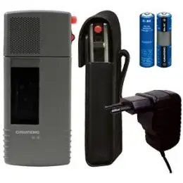 Handdiktiergeräte-Set Grundig GFM5400 Sh10 analog, für Steno-Cassetten