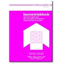Isometrieblock Hahnemühle 10662642 A4 50 Blatt 80-85g Zeichenpapier
