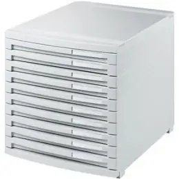 Schubladenbox HAN 1510-11 Contur grau/grau 10-Schübe geschlossene Schubladen