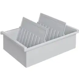Karteitrog HAN 955-0-11 A5-quer, lichtgrau, inkl. 2 Stützplatten
