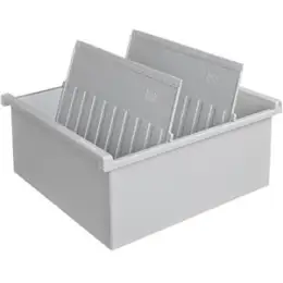 Karteitrog HAN 956-0-11 A6-quer, lichtgrau, inkl. 2 Stützplatten