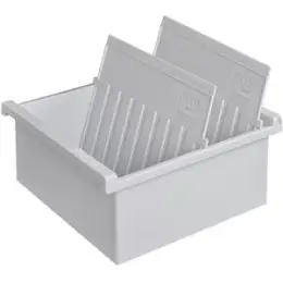 Karteitrog HAN 957-0-11 A7-quer, lichtgrau, inkl. 2 Stützplatten