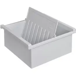 Karteitrog HAN 967-0-11 A7-quer, lichtgrau, inkl. 1 Stützplatte