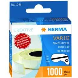 Kleberoller-Nachfüllrolle Herma 1051 Hermafix-vario, Pack 10 x Rolle je 1000 Stk