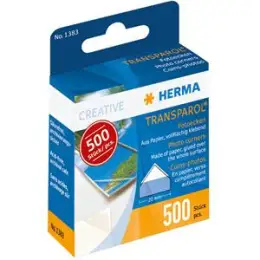 Fotoecke Herma 1383 Transparol transparent, Pack 10 x 500 Stk