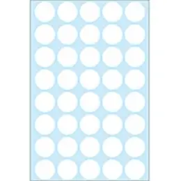Markierungspunkte Herma 2250 Ø 19mm rund, Papier, selbstklebend, weiß, Pack 1280 Stk/32 Blatt