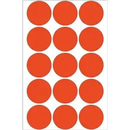 Markierungspunkte Herma 2272 Ø 32mm rund, Papier, selbstklebend, rot, Pack 480 Stk/32 Blatt