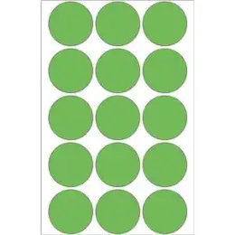 Markierungspunkte Herma 2275 Ø 32mm rund, Papier, selbstklebend, grün, Pack 480 Stk/32 Blatt