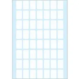 Haftetiketten Herma 2340 12 x 18 mm, selbstklebend, weiß, Handbeschriftung, Pack 1792 Stk/32 Blatt