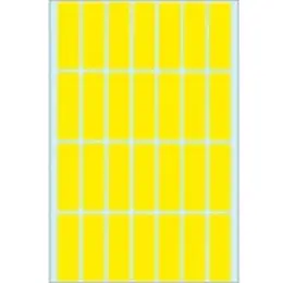 Haftetiketten Herma 2361 13 x 40 mm, selbstklebend, gelb, Handbeschriftung, Pack 896 Stk/32 Blatt
