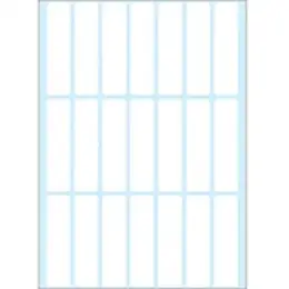 Haftetiketten Herma 2370 13 x 50 mm, selbstklebend, weiß, Handbeschriftung, Pack 672 Stk/32 Blatt
