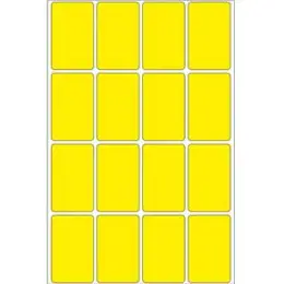 Haftetiketten Herma 2451 25 x 40 mm, selbstklebend, gelb, Handbeschriftung, Pack 512 Stk/32 Blatt