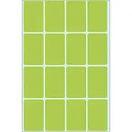 Haftetiketten Herma 2455 25 x 40 mm, selbstklebend, grün, Handbeschriftung, Pack 512 Stk/32 Blatt