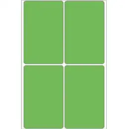 Haftetiketten Herma 2495 52 x 82 mm, selbstklebend, grün, Handbeschriftung, Pack 128 Stk/32 Blatt