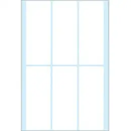 Haftetiketten Herma 2540 32 x 82 mm, selbstklebend, weiß, Handbeschriftung, Pack 192 Stk/32 Blatt