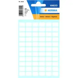 Vielzweck-Etiketten Herma 3610 Vario 12 x 8 mm, selbstklebend, weiß, Handbeschriftung, Pack 10 x 462 Stk/7 Blatt