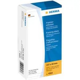 Frankieretiketten Herma 4323 157 x 40 mm weiß einzeln, Pack 500 Stk