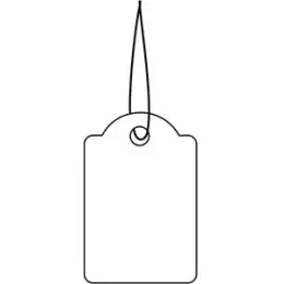 Hängeetiketten Herma 6933 18 x 28 mm, weiß, weißer Faden, Pack 1000 Stk