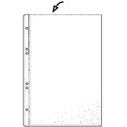 Prospekthüllen Hetzel 22318690 A6 Kunststoff (PP) genarbt oben offen 75my, Pack 50 Stk
