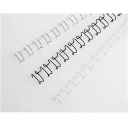 Drahtbinderücken GBC IB165283 Ø 10,0mm weiß, Pack 100 Stk