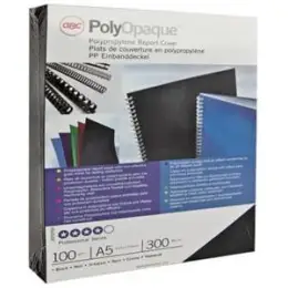 Umschlagmaterial GBC IB386817 Polycovers weiß 0,3mm/A4, Pack 100 Stk