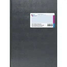 Geschäftsbuch König & Ebhardt 86-14123 8614123 A4, 288 Seiten, mit Seitenzahlen, liniert, Kunststoff, grau