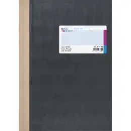 Geschäftsbuch König & Ebhardt 86-14124 8614124 A4, 384 Seiten, mit Seitenzahlen, liniert, Kunststoff, grau