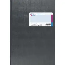 Geschäftsbuch König & Ebhardt 86-14222 8614222 A4, 192 Seiten, mit Seitenzahlen, kariert, Kunststoff, grau