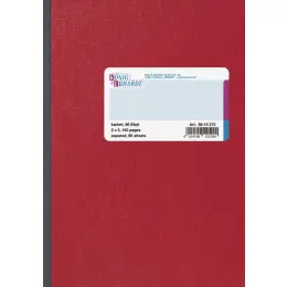 Kladde König & Ebhardt 86-15272 8615272 A5, 192 Seiten, kariert, Karton, rot