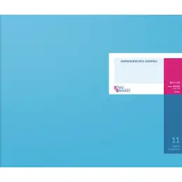 Amerikanisches Journal König & Ebhardt 86-17119 8617119 348x255 mm, 96 Seiten, Konten-Journal, Karton, magenta/hellblau