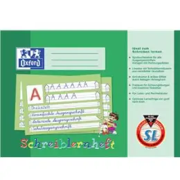 Schreiblernheft Oxford 100050089 A4-quer, 16 Blatt, Lineatur SL