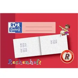 Rechenheft Oxford 100050106 A5-quer, 16 Blatt, Lineatur R, 10 x 10 mm, Pack 10 Stk
