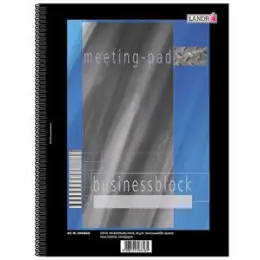 Collegeblock Landre 100555411 Business A4, kariert, 100 Blatt, ecf, mit Rahmen und Kopfzeile