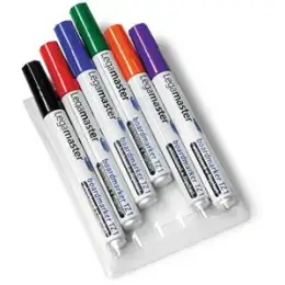 Whiteboardmarker Legamaster 7-110096 TZ1 1,5-3mm, Rundspitze, 6er-Etui, schwarz, rot, blau, grün, orange, violett