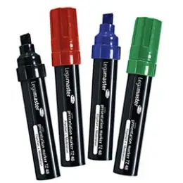 Flipchartmarker Legamaster 7-155594 TZ48 presentation marker 4-12mm, Keilspitze, 4er-Etui, schwarz, rot, blau, grün