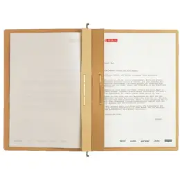 Zweifach-Hängehefter Leitz 1987-00-00 19870000 naturbraun kaufmännische Heftung + Amtsheftung, Pack 25 Stk