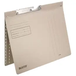Pendelhefter Leitz 2014-00-85 20140085 A4, Manilakarton 250g, kaufmännische Heftung, grau, Pack 50 Stk