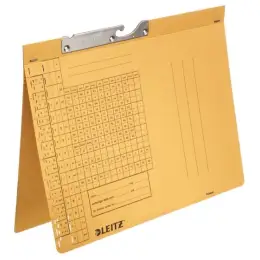 Pendelhefter Leitz 2094-00-15 20940015 A4, Manilakarton 250g, Amtsheftung, gelb, Pack 50 Stk