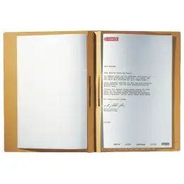 Zweifalz-Pendelhefter Leitz 2187-00-00 21870000 A4, Karton 230g, kaufmännische Heftung + Amtsheftung, naturbraun