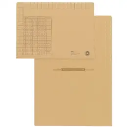 Einstellhefter Leitz 2440-00-00 24400000 250g naturbraun kaufmännische Heftung, Pack 50 Stk